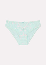 Jadea 6521 slip in pizzo floreale colore Tiffany serie Venere 