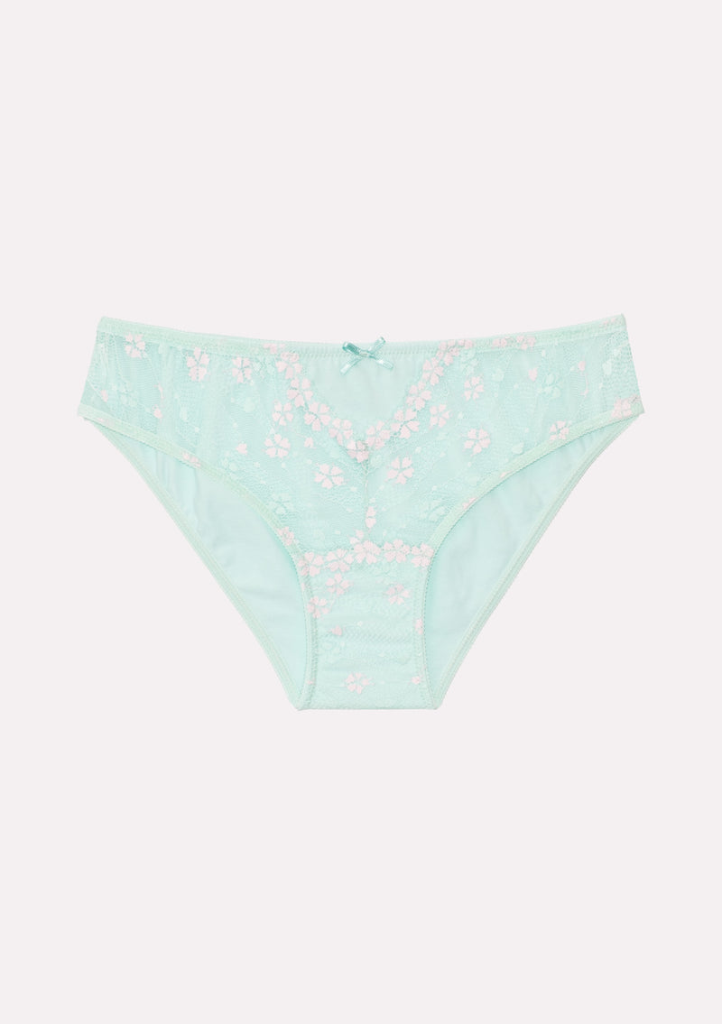 Jadea 6521 slip in pizzo floreale colore Tiffany serie Venere 