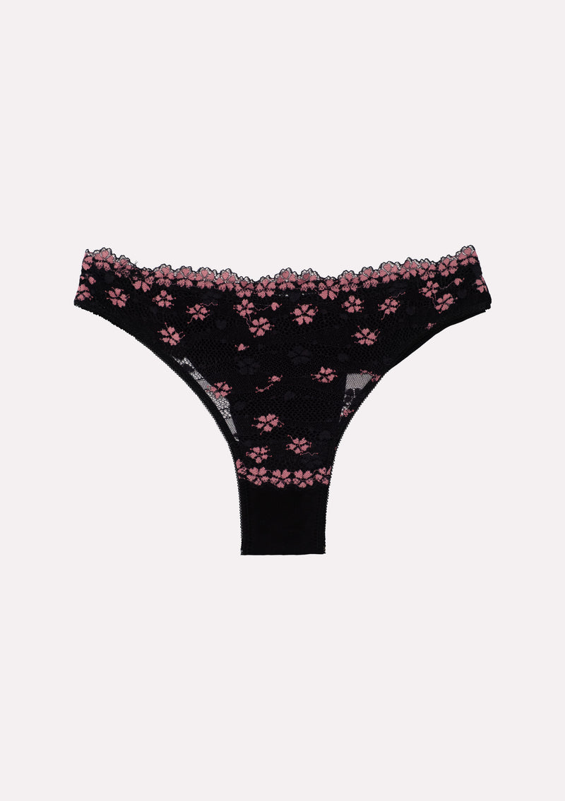 Jadea 6522 brasiliana in pizzo floreale colore nero serie Venere 