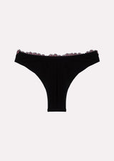 Jadea 6522 brasiliana in pizzo floreale colore nero serie Venere 