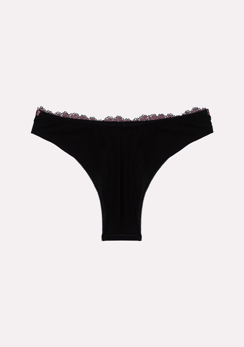Jadea 6522 brasiliana in pizzo floreale colore nero serie Venere 