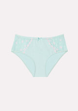 Jadea 6524 slip midi in cotone e pizzo colore tiffany serie Venere