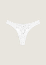 Jadea 6527 perizoma in cotone e pizzo colore bianco serie Medea 