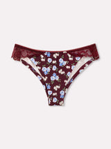 Jadea 6544 brasiliana cotone fantasia floreale e pizzo prugna serie eclissi