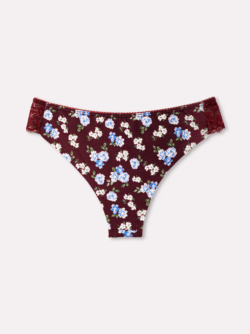 Jadea 6544 brasiliana cotone fantasia floreale e pizzo prugna serie eclissi