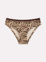 Jadea 6546 slip donna cotone fantasia maculata caffe serie levante