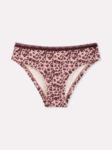 Jadea 6546 slip donna cotone fantasia maculata melanzana serie levante