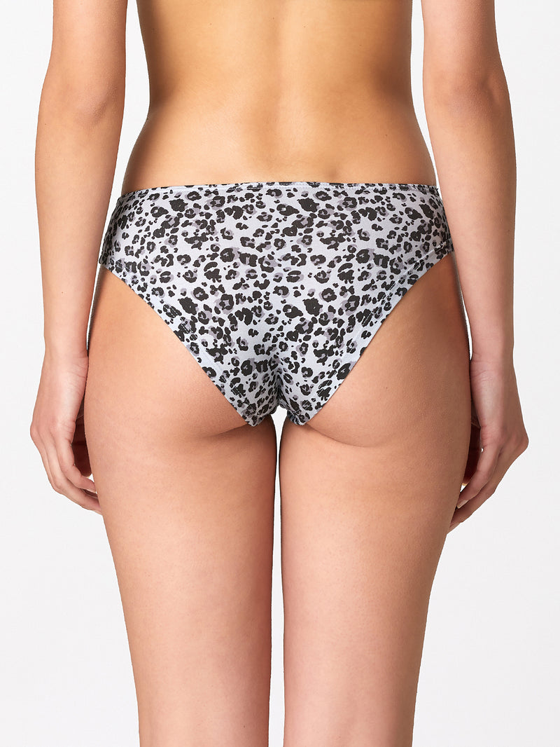 Jadea 6546 slip donna cotone fantasia maculata nero serie levante