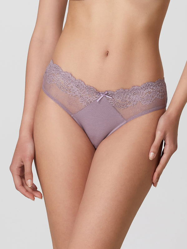 Jadea 6566 slip donna con pizzo floreale malva serie zefiro
