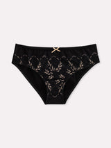 Jadea 6570 slip donna con pizzo trasparente nero serie eterea
