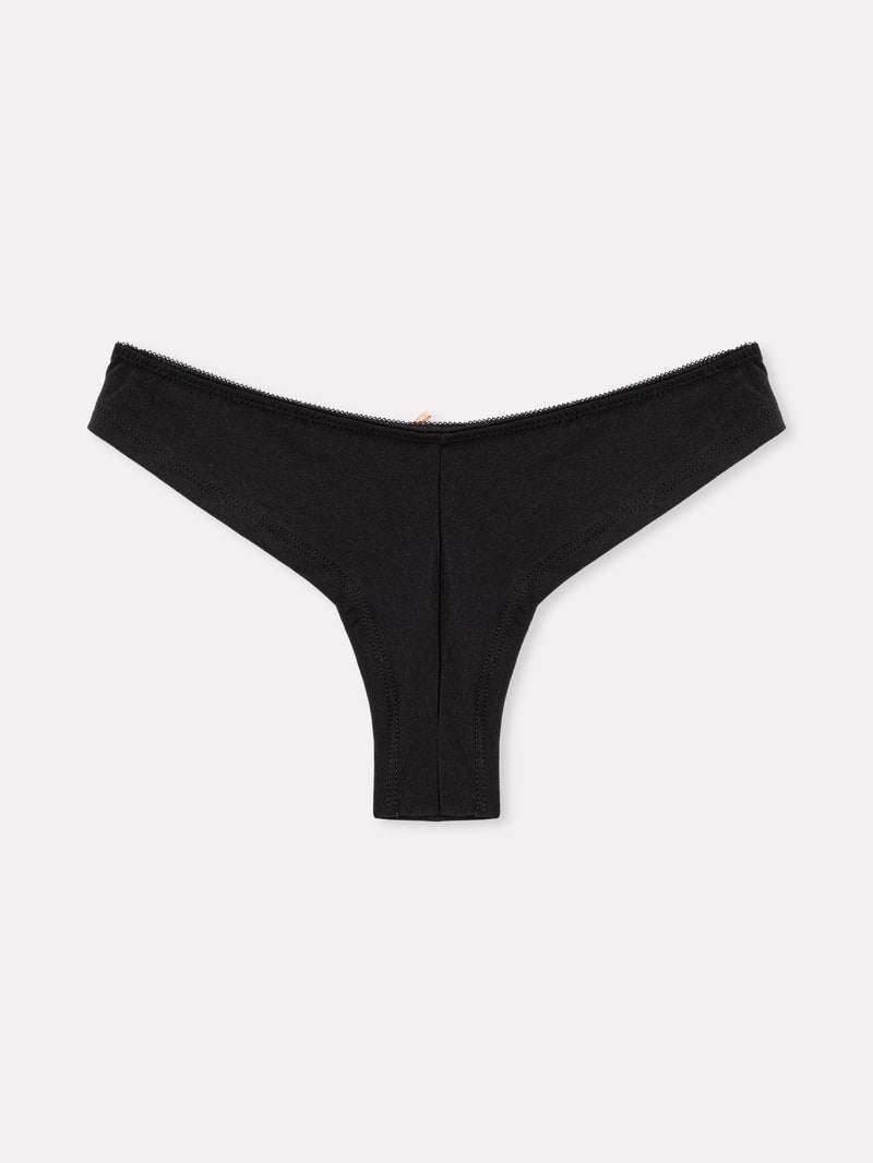 Jadea 6571 brasiliana con pizzo trasparente laterale nero serie eterea
