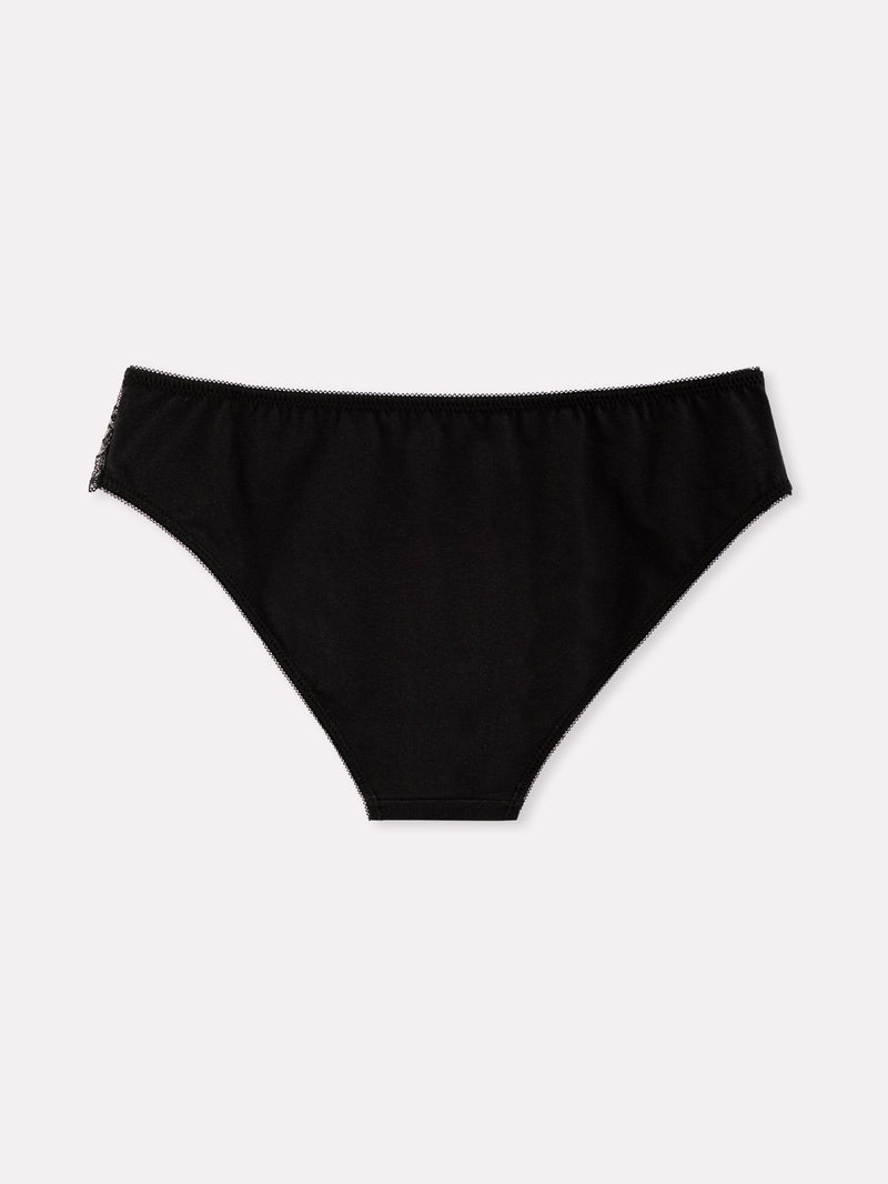 Jadea 6578 slip donna in pizzo floreale nero serie alisea
