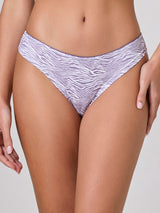 Jadea 6587 brasiliana in cotone fantasia zebrata con pizzo lavanda serie attimo
