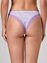 Jadea 6587 brasiliana in cotone fantasia zebrata con pizzo lavanda serie attimo
