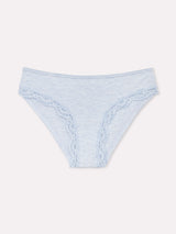 Jadea 6593 slip in cotone e pizzo cielo serie nuvola
