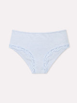 Jadea 6595 slip midi in cotone con pizzo cielo serie nuvola
