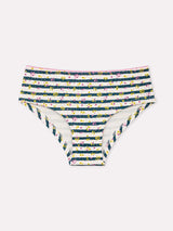 Jadea 6601 slip midi in cotone a fantasia mista bianco serie melodia 
