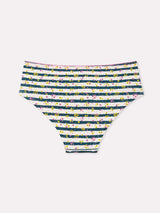 Jadea 6601 slip midi in cotone a fantasia mista bianco serie melodia 
