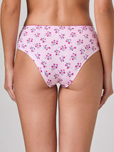 Jadea 6601 slip midi in cotone a fantasia mista rosa serie melodia 
