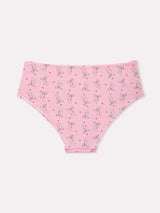 Jadea 6609 slip midi in cotone fantasia mista rosa serie bacio
