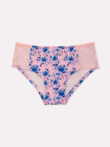 Jadea 6612 slip midi in cotone fantasia floreale rosa serie desiderio
