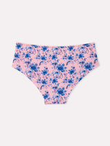 Jadea 6612 slip midi in cotone fantasia floreale rosa serie desiderio
