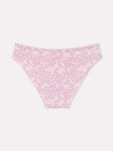 Jadea 6613 slip in cotone stampa effetto pizzo lavanda serie meraviglia
