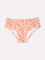 Jadea 6621 slip midi in cotone fantasia maculata papaya serie magia
