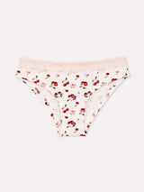 Jadea 6622 slip in cotone fantasia ciliegie bianco serie gioia
