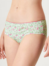 Jadea 6627 slip midi in cotone a fantasia mista menta serie abbraccio

