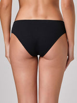 Jadea 6628 slip donna in cotone e pizzo nero serie artemisia 