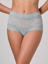 Jadea 6631 slip midi in pizzo floreale trasparente ardesia serie artemisia