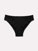 Jadea 6632 slip in cotone e pizzo floreale nero serie diana 