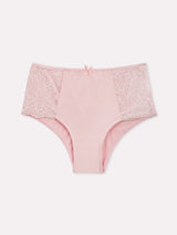 Jadea 6635 slip midi in cotone e pizzo confetto serie diana
