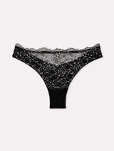 Jadea 6645 brasiliana in cotone e pizzo floreale nero serie clio