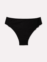 Jadea 6656 slip donna in cotone e pizzo nero serie minerva