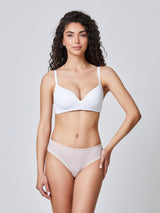 Jadea 6660 slip in cotone elasticizzato a costine rosa
