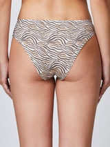 Jadea 6663 slip in cotone elasticizzato con stampa animalier crema