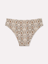 Jadea 6663 slip in cotone elasticizzato con stampa animalier latte