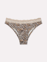 Jadea 6664 brasiliana in cotone elasticizzato con stampa animalier crema