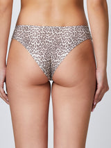 Jadea 6664 brasiliana in cotone elasticizzato con stampa animalier nocciola