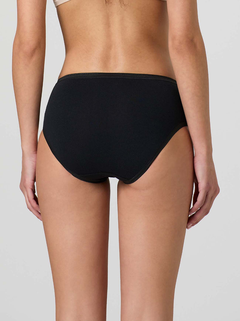 JADEA 3 Pezzi Slip Donna In Cotone – Vita Bassa, Comodi, Colore Nero – Taglia 5/L