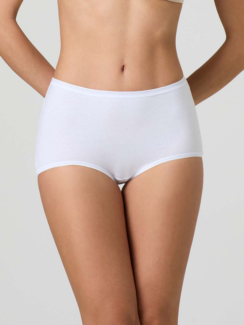 Bi-elastic cotton culottes (3 pieces)