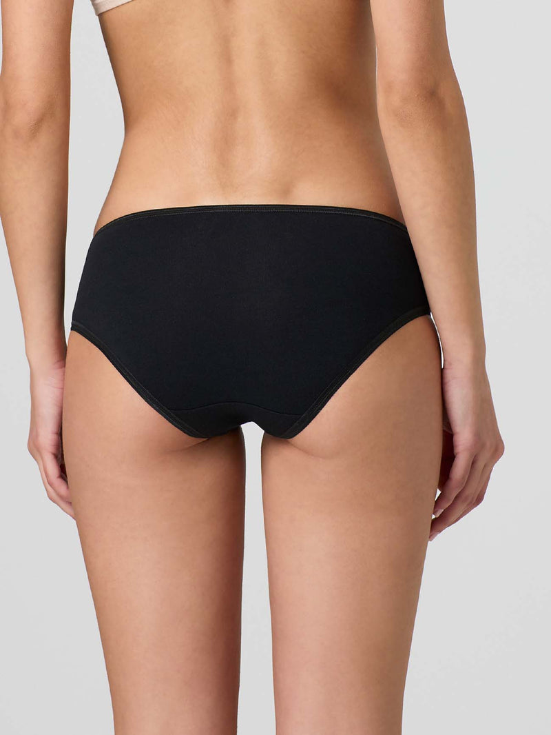 Briefs in bi-elastic cotton and lace (3 pieces)