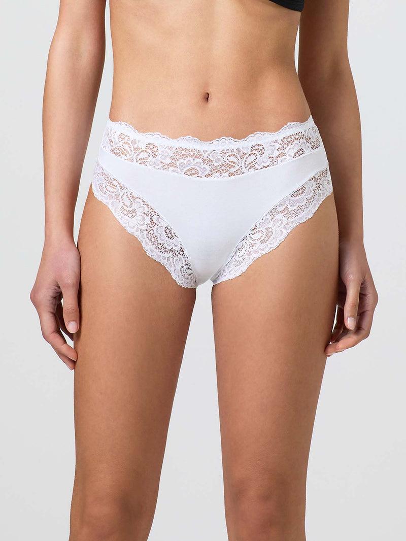 Briefs in modal cotton and lace