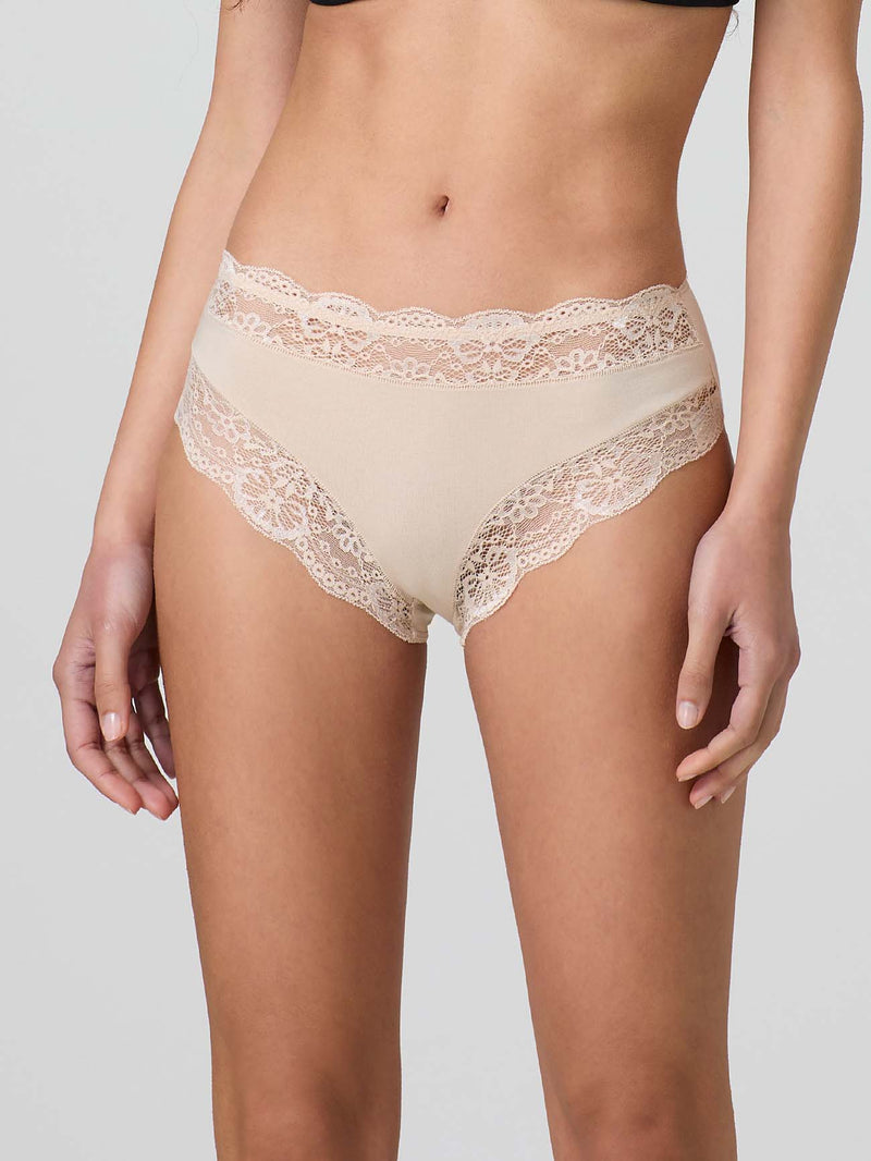 Briefs in modal cotton and lace