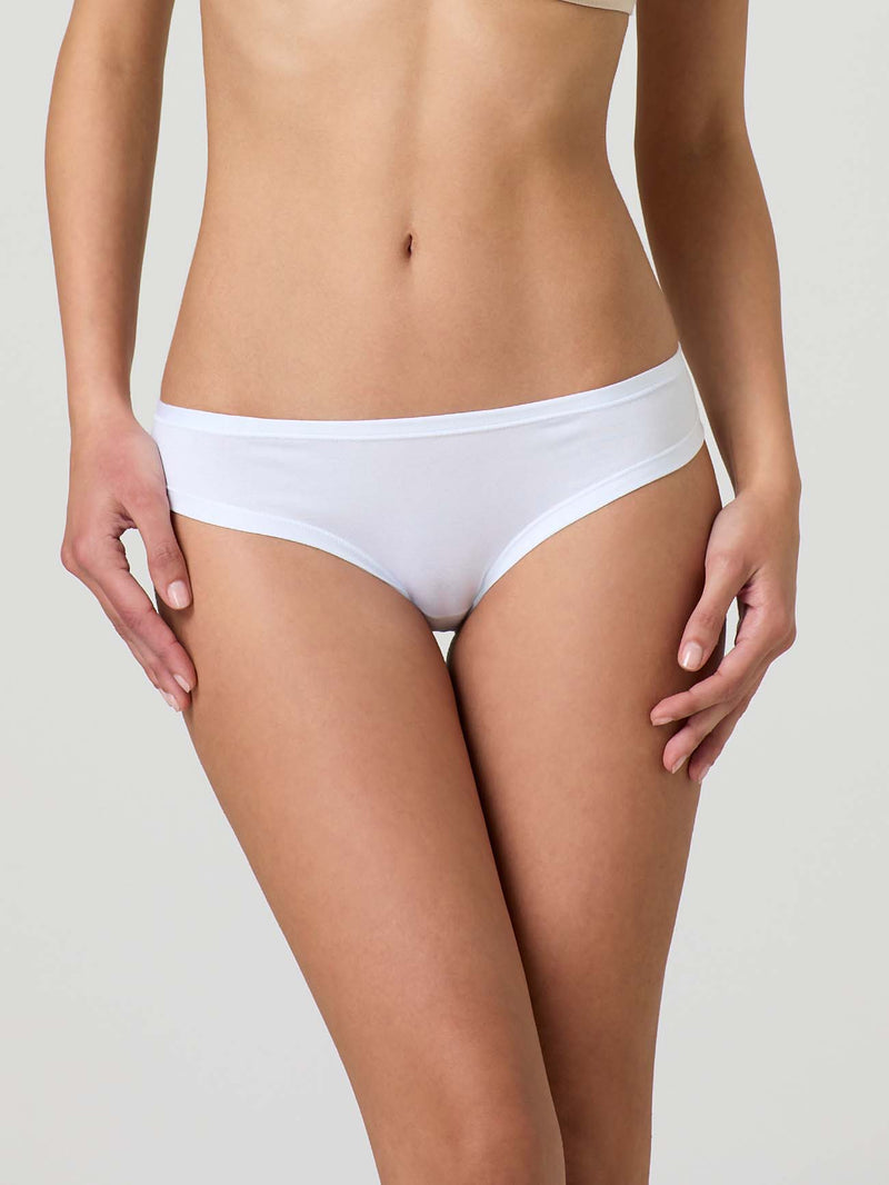 Low-waisted briefs in cotton modal