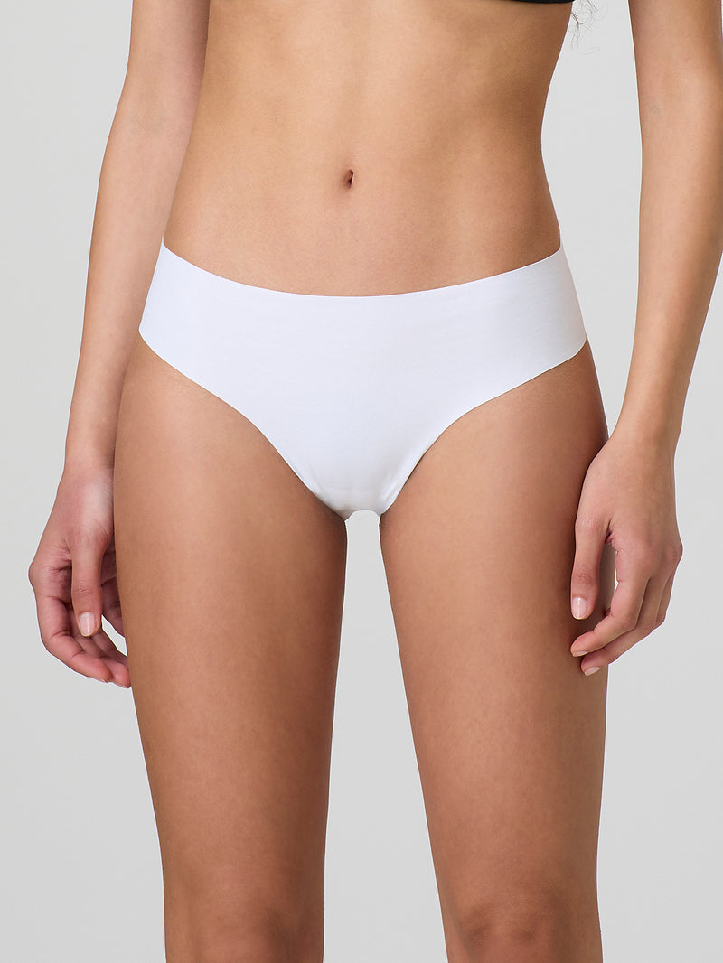 Laser cut briefs with lace on the back