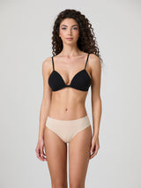 Laser cut briefs with lace on the back