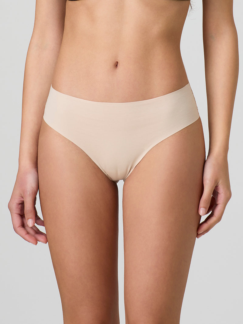Laser cut briefs with lace on the back